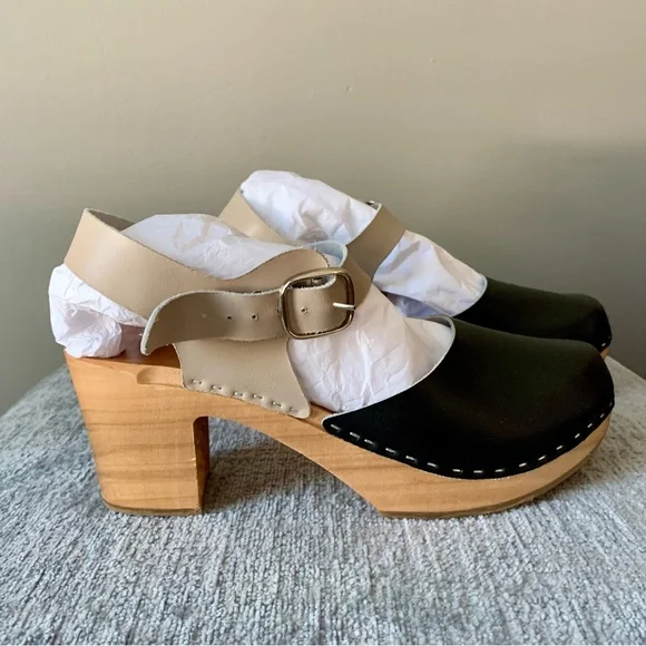 Swedish Handmade Leather Clogs - Picture 7 of 11